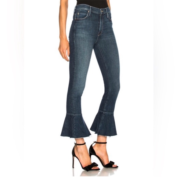 📌 MOTHER The Cha Cha In Clean Sweep Blue Wash Jean - Picture 4 of 10